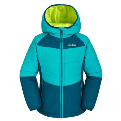 Kamik All-Season Jacket Celeste (windproof, reflective) aquamarine/ocean blue girls